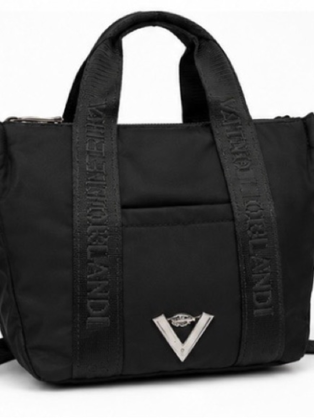Valentino Orlandi Black Unisex Tote Crossbody Bag NWT